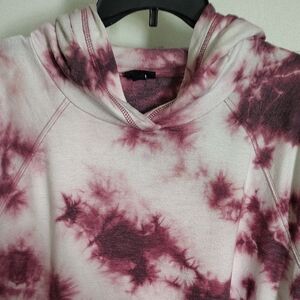 Torrid Burgundy Tie-Dye Hoodie